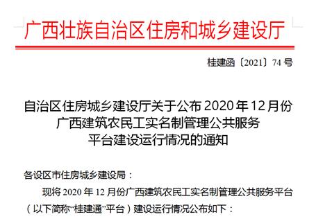 【喜訊】公司獲自治區(qū)住房城鄉(xiāng)建設廳通報表揚并加誠信分