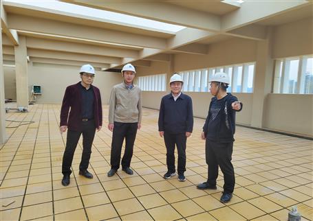 廖立波、何勇到項目開展一季度暨復工復產綜合大檢查